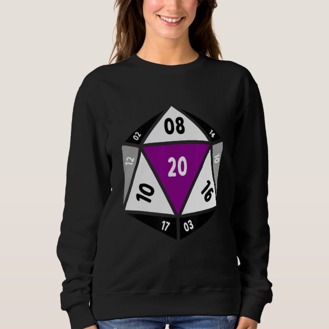 Camiseta Asexual D20 Dice Ace Pride LGBTQ Gender Equality G (Frente)