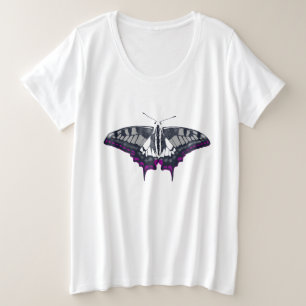 Camiseta Asexual Flag Swallowtail Butterfly