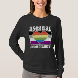 Camiseta Asexual Homoromantic Pride Flag Cute  Ace Aestheti