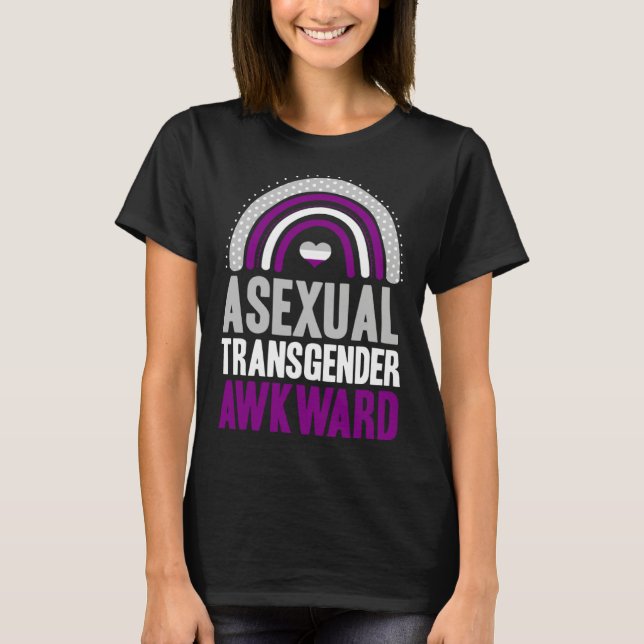 Camiseta Asexual Transgender Awkward Asexual Pride Bohemian (Frente)