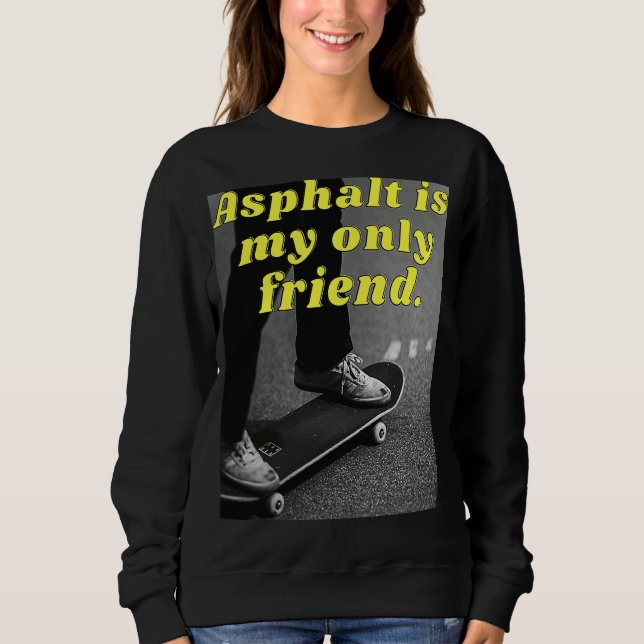Camiseta Asfalto é meu único amigo (Frente)