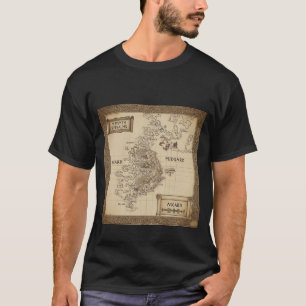 Camiseta Asgard & Midgard - Mapa de Reinos Fantásticos