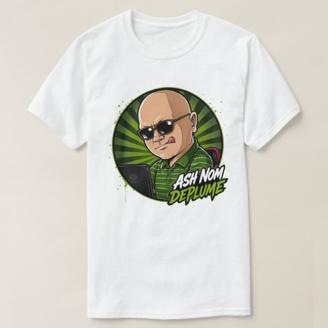 Camiseta Ash Nom DePlume Básico (Frente do Design)