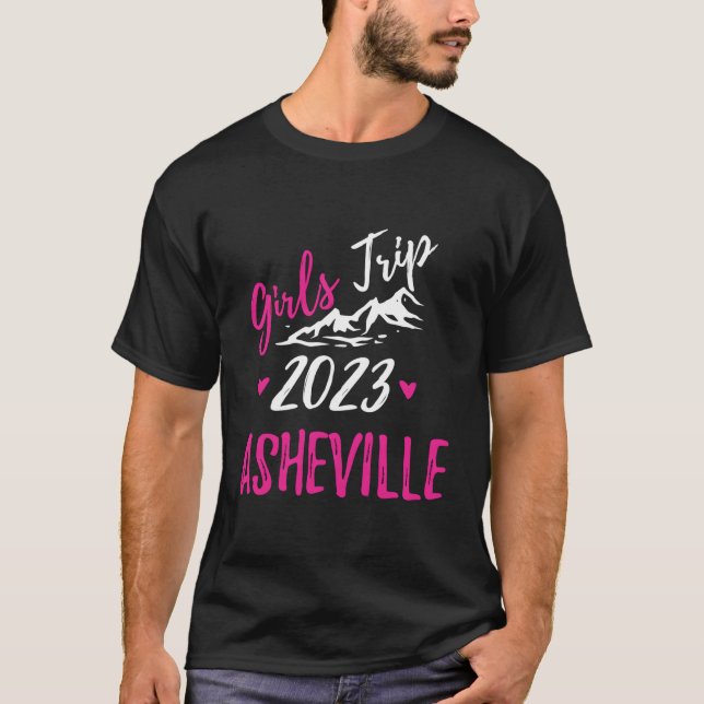 Camiseta Asheville Girls Trip 2023 Vacation Bachelorette (Frente)