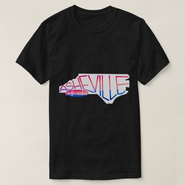 Camiseta Asheville, NC (Frente do Design)