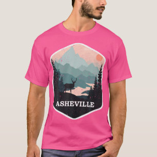 Camiseta Asheville North Carolina Nc Retro Mounains Hike