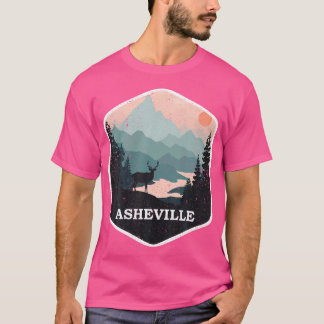 Camiseta Asheville North Carolina Nc Retro Mounains Hike