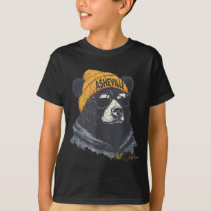 Camiseta Asheville Urso Wnc Hippie Avl Carolina do Norte Mo