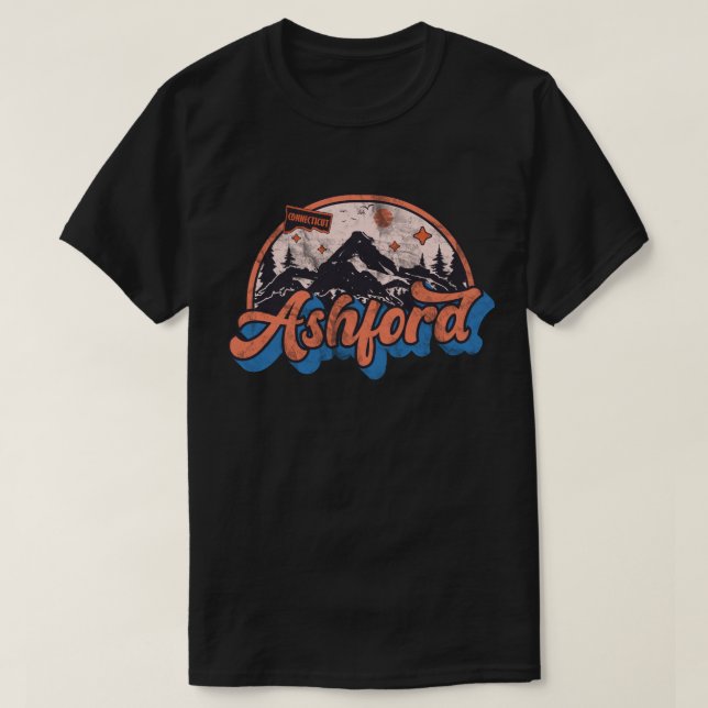 Camiseta Ashford, Connecticut (Frente do Design)