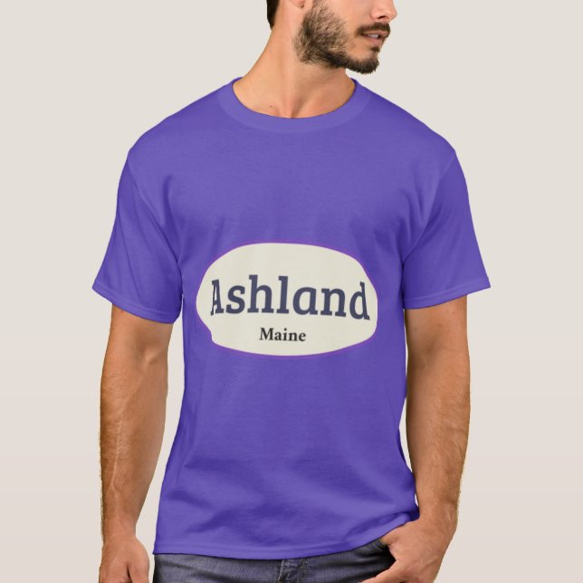 Camiseta Ashland Maine Stickers (Frente)