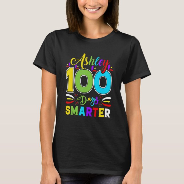 Camiseta Ashley 100 Days Smarte  Student Teacher (Frente)
