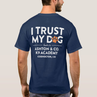 Camiseta Ashton & Co. K9 Academy I Trust My Dog Navy