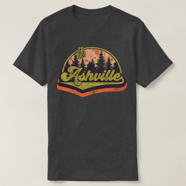 Camiseta Ashville, Alabama (Frente do Design)
