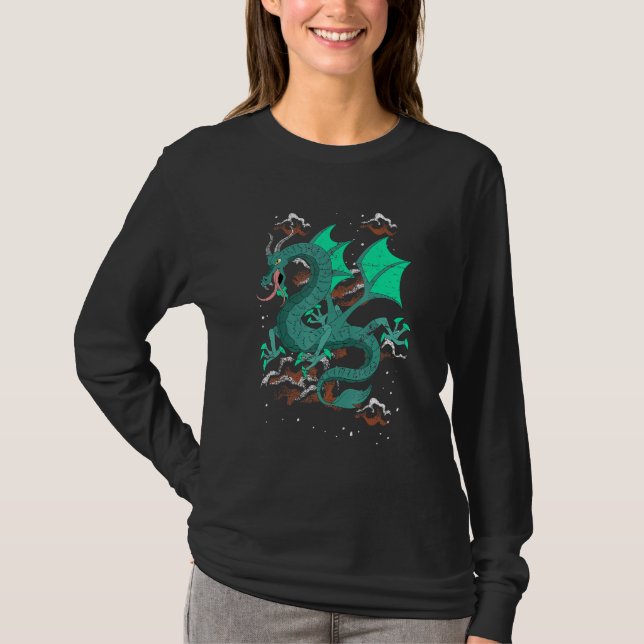 Camiseta Asia Fantasy Animal Chinese Creature Flyi (Frente)