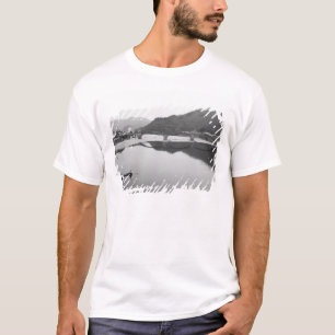 Camiseta Ásia, Japão, Iwakuni. Pescadores e ponte histórica