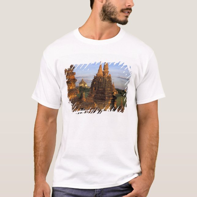 Camiseta Ásia, Mianmar, Bagan. Antigos templos e (Frente)