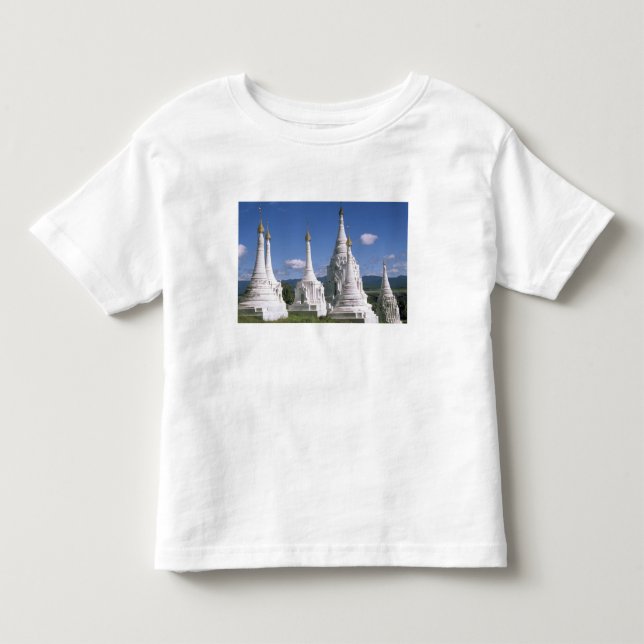 Camiseta Ásia, Myanmar, Lago Inle. Pagodes. 2 (Frente)