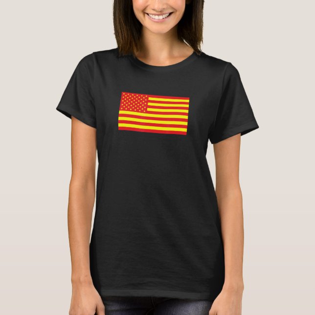Camiseta Asian American Flag (Frente)