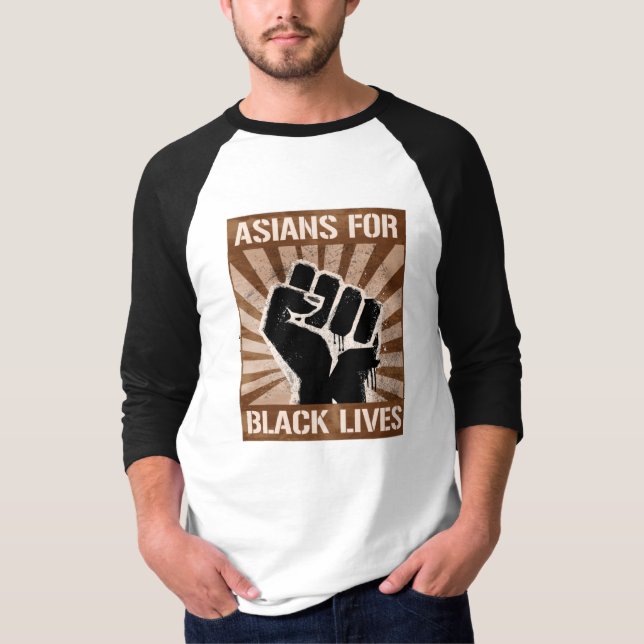 Camiseta Asiáticos para a Vida Negra (Frente)