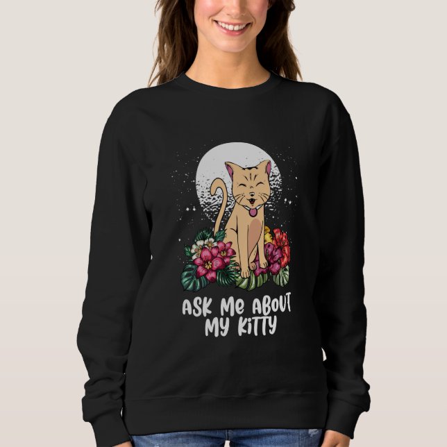 Camiseta Ask Me About Cat Mom Humor Cat Dad Cat (Frente)