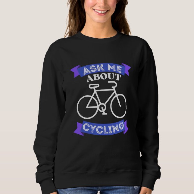 Camiseta ask me about cycling (Frente)