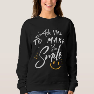 Camiseta Ask Me To Make You Smile  Yellow