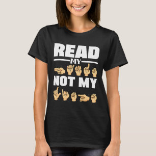 Camiseta ASL Alfabet American Sing Language Professora ASL 