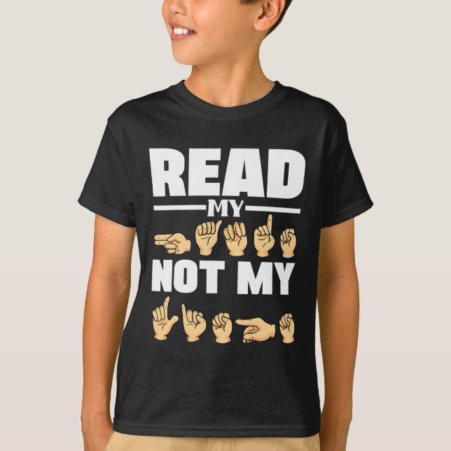 Camiseta ASL Alfabet American Sing Language Professora ASL  (Frente)