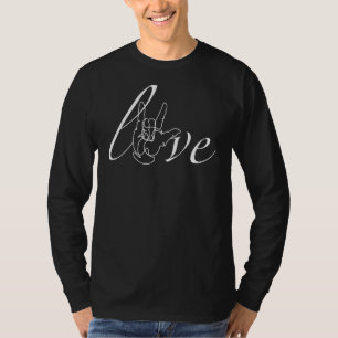Camiseta Asl American Sign Language Love 1