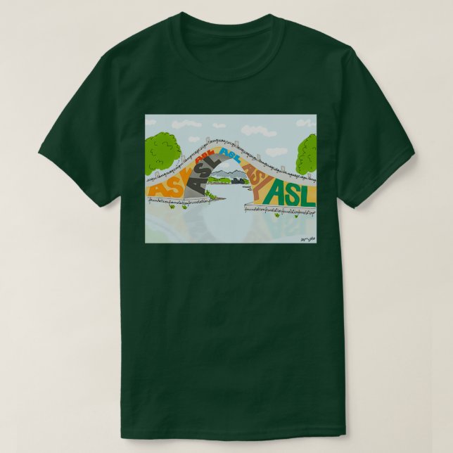 Camiseta ASL Bridge ASL Foundation (Frente do Design)