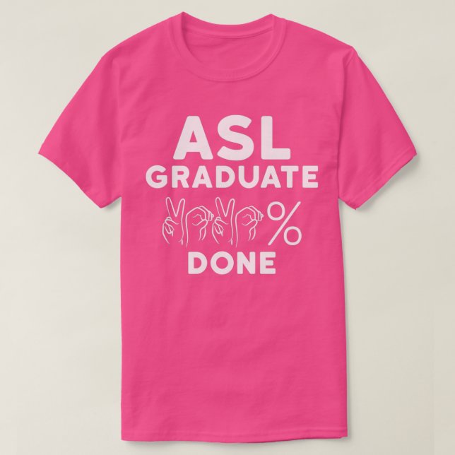Camiseta ASL Class Sign Language 2020 Senior Graduation des (Frente do Design)
