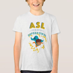 Camiseta ASL é o meu superpoder