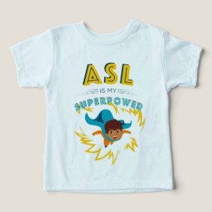 Camiseta ASL é o meu superpoder