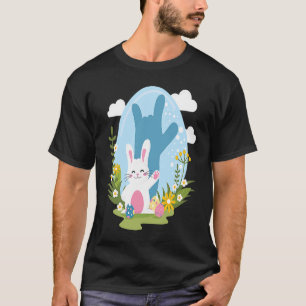 Camiseta ASL Easter Bunny Refletion I Love You Hand Sign L