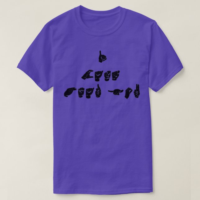 CAMISETA ASL EU NÃO POSSO TE OUVIR (Frente do Design)
