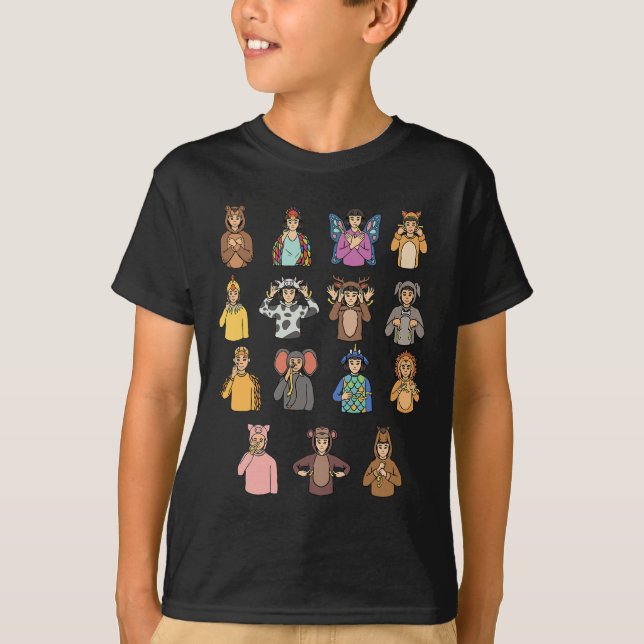 Camiseta Asl Gesture Mão Surdo Ouvindo Perda Consciência (Frente)