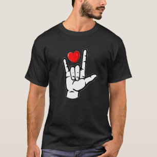 Camiseta Asl I Love You American Sign Language Asl