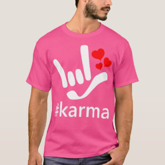 Camiseta ASL ILY Hashtag Karma I Love You Hearts American S