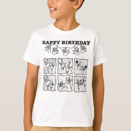 Camiseta ASL ILY Obsessão - Feliz Aniversário!