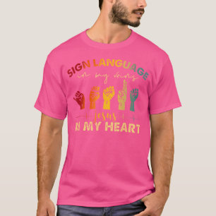 Camiseta Asl Jesus Cristo Sinal Language Em Minhas Veias Je