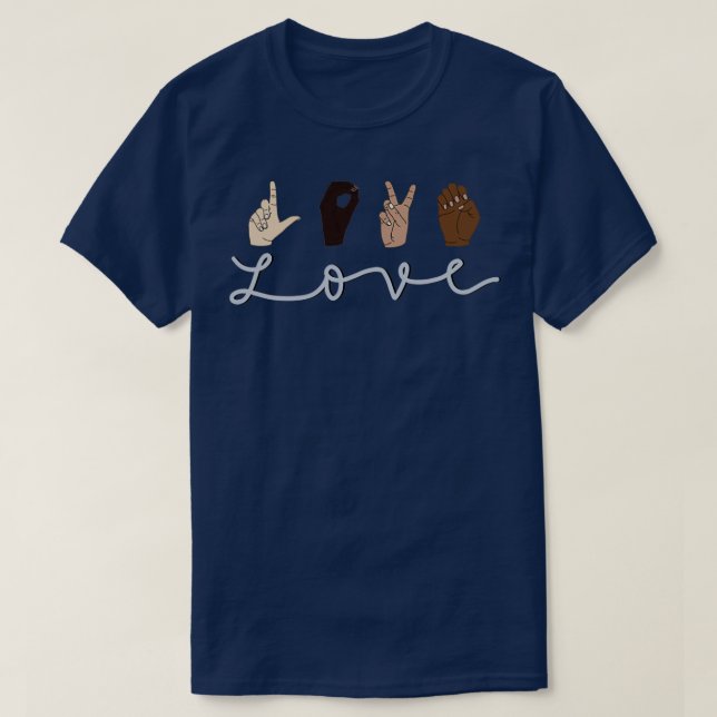 Camiseta ASL Love 11 (Frente do Design)