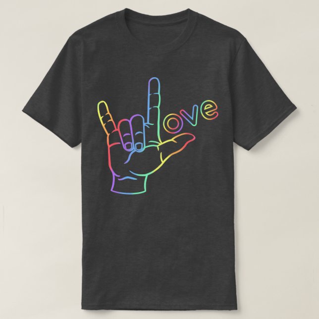 Camiseta ASL Love 12 (Frente do Design)
