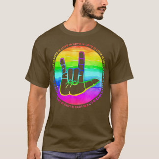 Camiseta ASL Love is Love