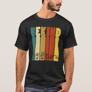Camiseta ASL Seja Gentil Conscientização do Autism