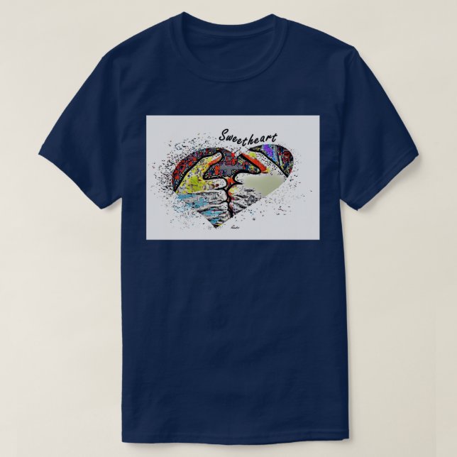 Camiseta ASL Sweetheart (Frente do Design)