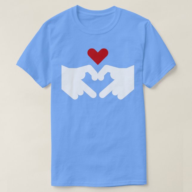 Camiseta Asllove sinal de audição (Frente do Design)