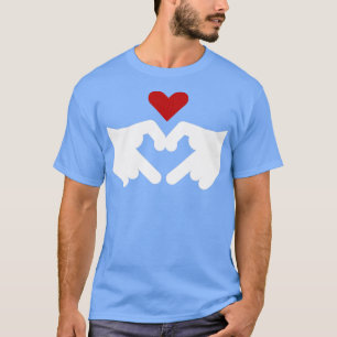 Camiseta Asllove sinal de audição