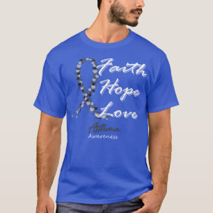 Camiseta Asma Sensibilização Fé Esperança Amor Nesta Famíli