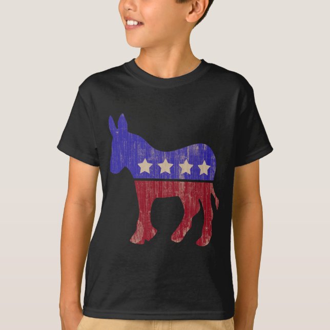 Camiseta Asno 2012 de Democrata (vintage) (Frente)