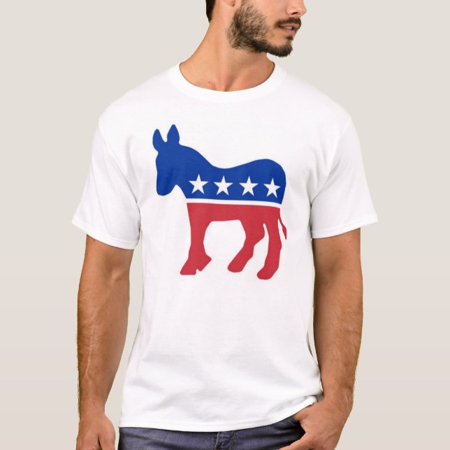 Camiseta asno da democrata (Frente)